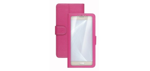 Celly Unica View custodia per cellulare 14 cm (5.5") Custodia a libro Rosa