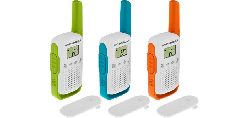 Motorola T42 two-way radios 16 canales Azul, Verde, Naranja, Blanco