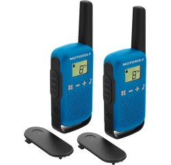 Walkie Talkie Motorola TALKABOUT T42 two-way radios 16 canales Negro, Azul