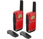 Motorola TALKABOUT T42 two-way radios 16 canales Negro, Rojo