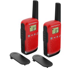 Motorola TALKABOUT T42 two-way radios 16 canales Negro, Rojo