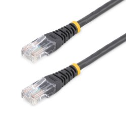 StarTech.com Câble patch UTP Cat5e de 15 m avec RJ45 moulé noir - Cordon de connexion de 15 m