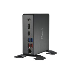 Shuttle XPC Nano PC NC40U7, Intel Core i7-1255U, 1x HDMI, 1x DP,1xUSB-C/DP, 6x USB3.2, 1x 2.5" bay, 2x M.2, 1x LAN, RAID, fonctionnement permanent 24/7, attaches VESA