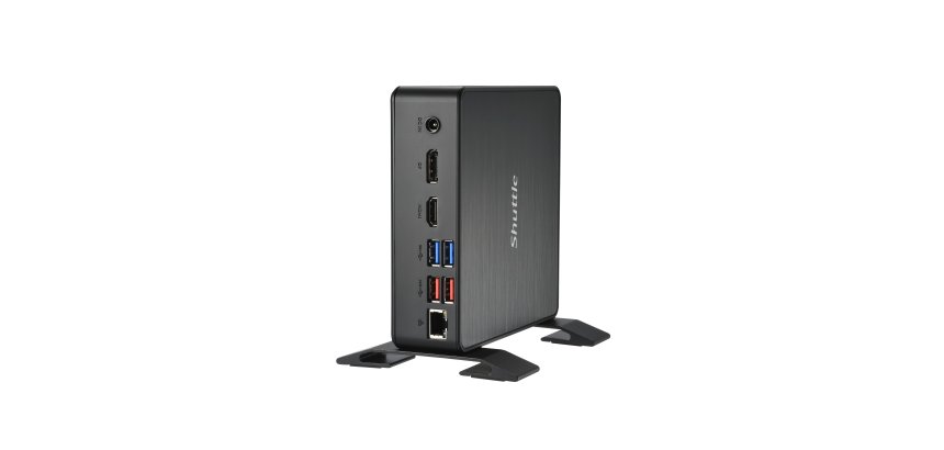 Shuttle XPC Nano PC NC40U5, Intel Core i5-1235U, 1x HDMI, 1x DP,1xUSB-C/DP, 6x USB3.2, 1x 2.5" bay, 2x M.2, 1x LAN, RAID, fonctionnement permanent 24/7, attaches VESA