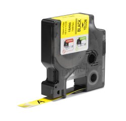 DYMO Rhino etichette industriali in nylon flessibile | 12 mm x 3,5 m | nero su giallo