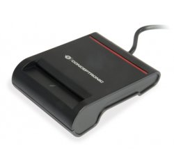 Conceptronic SCR01B lector de tarjeta inteligente USB USB 2.0 Negro