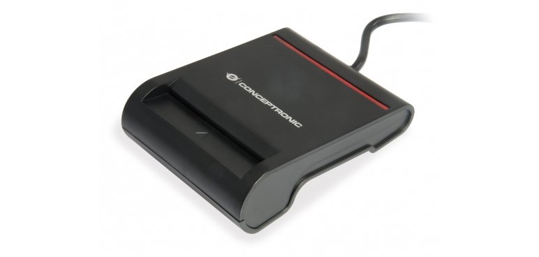 Conceptronic SCR01B lector de tarjeta inteligente USB USB 2.0 Negro