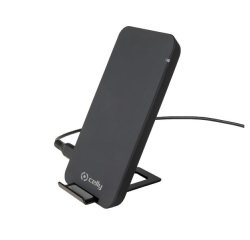 Celly WLFASTSTANDBK cargador de dispositivo móvil Smartphone Negro CC Cargador inalámbrico Interior
