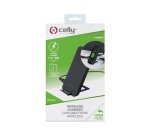 Celly WLFASTSTANDBK cargador de dispositivo móvil Smartphone Negro CC Cargador inalámbrico Interior
