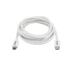 Cable de 2m Thunderbolt 3 Blanco - Cable Compatible con USB-C y DisplayPort - USB Tipo C