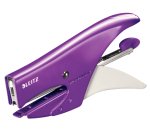 Pince à agrafer leitz 5531 wow métal 82x24x160mm 15f agrafes n.10 coloris violet métallisé