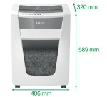 Destructeur de documents IQ Office Pro P-5+ coupe super micro 2x5mm 7 feuilles 30 litres 80040000