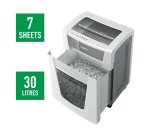 Destructeur de documents IQ Office Pro P-5+ coupe super micro 2x5mm 7 feuilles 30 litres 80040000