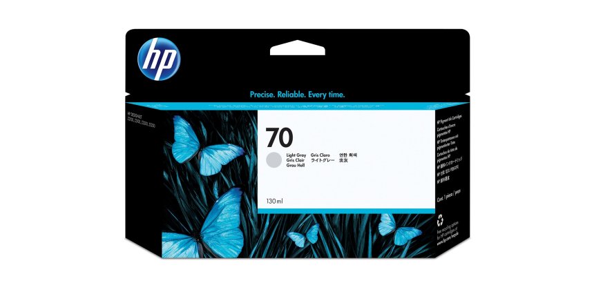 HP 70 - light gray - original - DesignJet - ink cartridge