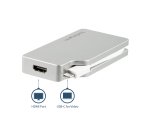 StarTech.com USB C Multiport Video Adapter met HDMI, VGA, Mini DisplayPort of DVI, USB Type C Monitor Adapter naar HDMI 1.4 of mDP 1.2 (4K), VGA of DVI (1080p), Zilver Aluminium