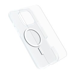 OtterBox React Series for MagSafe + Glass para Apple iPhone 16 Pro Max, Transparente
