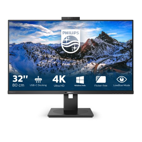 Monitor de videoconferencia Philips P Line 329P1H/00 LED display 80 cm (31.5") 3840 x 2160 Pixeles 4K Ultra HD Negro