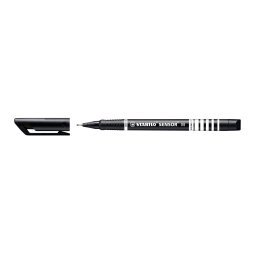 Stylo-feutre pointe moyenne sur amortisseur (0,7 mm) - Noir