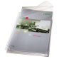 Sachet de 5 pochettes plan en PVC 170 µ grainé, peut contenir jusqu'à 200 feuilles