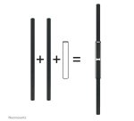 Neomounts FPMA-CPCONNECTBLACK Connecteur pour tube d'extension
