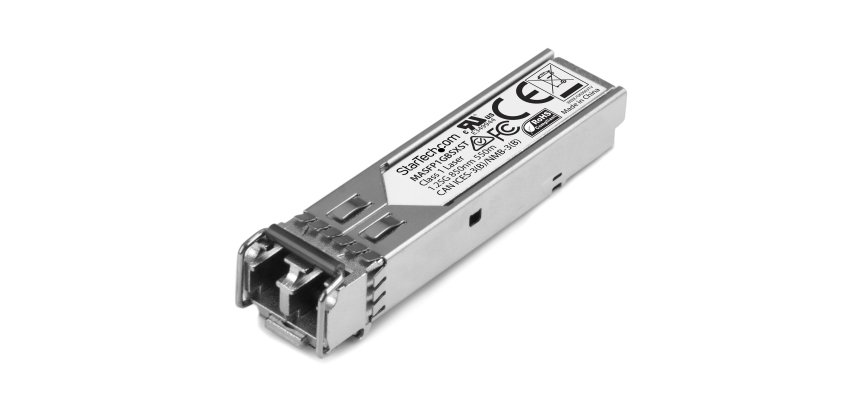 StarTech.com Módulo SFP Compatible con Cisco Meraki MA-SFP-1GB-SX - 1000BASE-SX - Multimodo de 1GbE - SFP Ethernet Gigabit 1Gb - LC 550m - 850nm - Cisco Meraki MS225, MX400, MS250 DDM