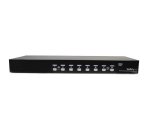 StarTech.com Conmutador Switch KVM 8 Puertos de Vídeo VGA HD15 USB 2.0 USB A y Audio - 1U Rack Estante
