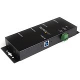 StarTech.com 4-Port USB 3.0 Hub - Metal Industrial USB-A Hub - Wall or Desk Mountable USB Data Hub - TAA Compliant USB Expander Hub