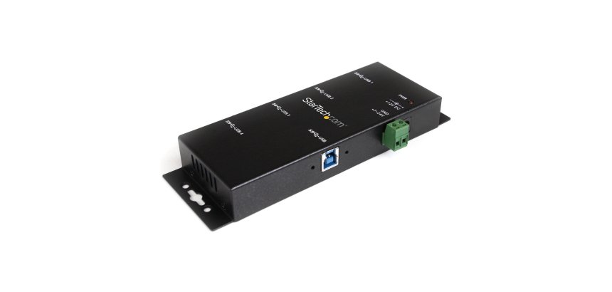 StarTech.com Hub USB 3.0 4 Ports - 5Gbps - Hub USB-A Industriel en Métal - Hub de Données USB Montable au Mur ou sur le Bureau - Hub d'Extension USB Conforme TAA