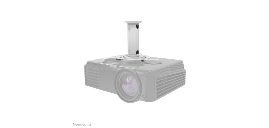 Neomounts BEAMER-C80WHITE Support de plafond pour vidéoprojecteur - h13-20 cm - orientable