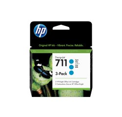 HP Confezione da 3 di cartucce inchiostro ciano DesignJet 711, 29 ml