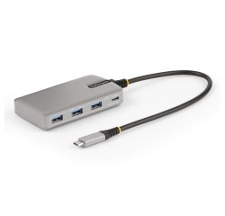 StarTech.com Hub Ladrón USB-C de 4 Puertos con Modo Alt de DP para USB-C y Salida de Vídeo de 4K 60Hz - 3x USB-A - 1x USB Tipo C - PD 100W - USB 3.2 10Gbps - Cable 30cm - Portátil