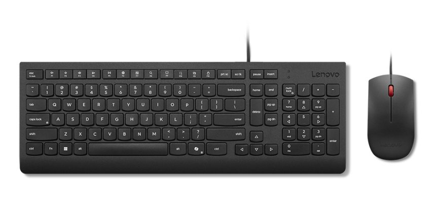 Lenovo Essential Wired Combo (ES 172) teclado Ratón incluido Universal USB Español Negro