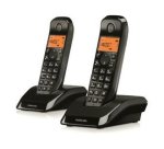 Motorola S12 Duo Teléfono DECT Identificador de llamadas Negro