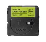 Brother BTAG-G31 ruban d'étiquette Noir sur vert