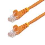 StarTech.com Cable de Red de 0,5m Naranja Cat5e Ethernet RJ45 sin Enganches