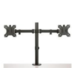 StarTech.com Desk Mount Dual Monitor Arm - Desk Clamp / Grommet VESA Monitor Mount for up to 32" (17.6lb/8kg) Displays - Ergonomic Articulating Monitor Arm - Height Adjustable/Tilt/Swivel/Rotating