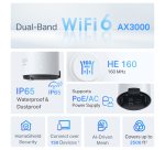 TP-Link AX3000 Outdoor/Indoor Mesh Wi-Fi 6 Unit