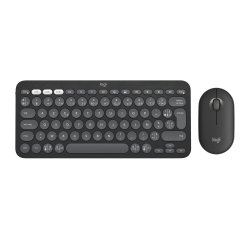 Logitech 920-012209 clavier Souris incluse Universel RF sans fil + Bluetooth AZERTY Français Graphite