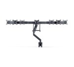 StarTech.com Soporte VESA de Sobremesa para Tres Monitores de 27 Pulgadas - 75x75/100x100 - Brazo de Soporte para 3 Monitores - Grommet o Mordaza - Ajuste sin Herramientas - Brazo con Resorte