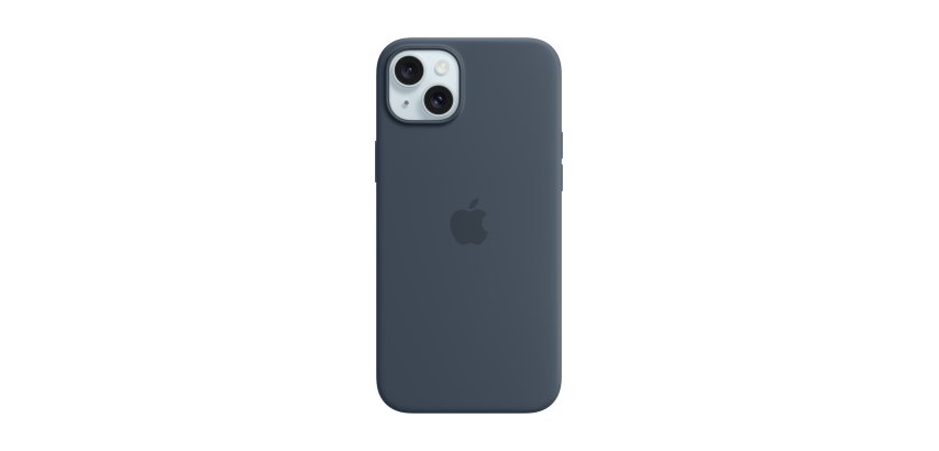 APPLE Coque iPhone Silicone MagSafe iPhone15 Plus - Bleu foncé