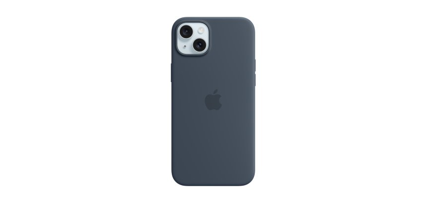 Apple iPhone 15 Plus Silicone Case with MagSafe - Storm Blue