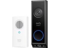 Eufy Security Video Doorbell E340, cámara doble con sistema de control de entregas, 2K Full HD y visión nocturna a color, por cable o con batería, timbre inalámbrico, almacenamiento local ampliable hasta 128 GB, sin cuotas mensuales