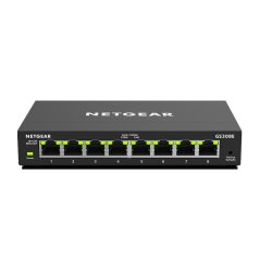 NETGEAR GS308E Géré Gigabit Ethernet (10/100/1000) Noir