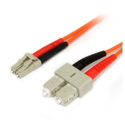 StarTech.com Cable Adaptador de Red de 1m Multimodo Dúplex Fibra Óptica LC-SC 62,5/125 - Patch Duplex