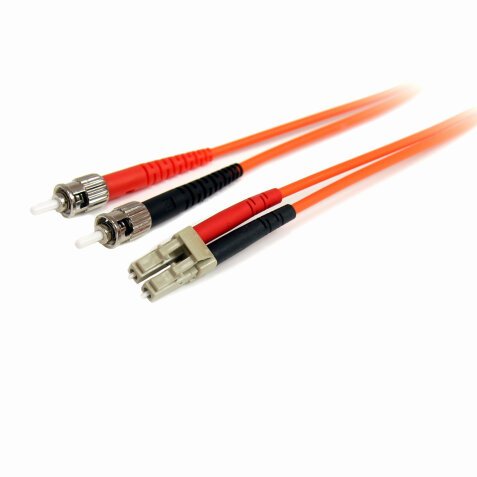 StarTech.com Cable Adaptador de Red de 2m Multimodo Dúplex Fibra Óptica LC-ST 62,5/125 - Patch Duplex