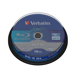 Verbatim 43746 disque vierge Blu-Ray BD-R 50 Go 10 pièce(s)