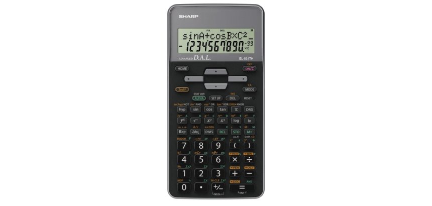 Sharp - Calcolatrice scientifica - Grigio - EL531THBGY