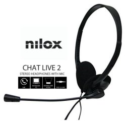 Nilox AURICULARES DOBLE JACK CON MICROFONO PC