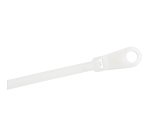 StarTech.com 4"(10cm) Cable Ties with Mounting Hole - 1/16"(2mm) wide, 7/8"(24mm) Bundle Dia. 18lb(8kg) Tensile Strength, Nylon 66 Self Locking Ties w/Screw Hole, UL Listed, 100 Pack - TAA