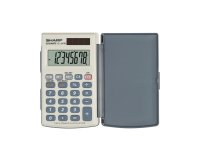 Sharp EL-243E calculator Pocket Basic Grey, White
